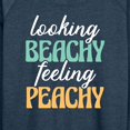 thumbnail image 3 of Instant Message - Looking Beachy Feeling Peachy - Women's Lightweight French Terry Long Sleeve Shirt, 3 of 6