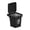 Black, variant on BinKFF Mini Metal Trash Garbage Can Bin for Desk, Funny Cool Ashtray for Cigarettes, Fancy Novelty Cigar Ashtray with Lid for Outside, Portable Ashtrays for Smokers Indoor