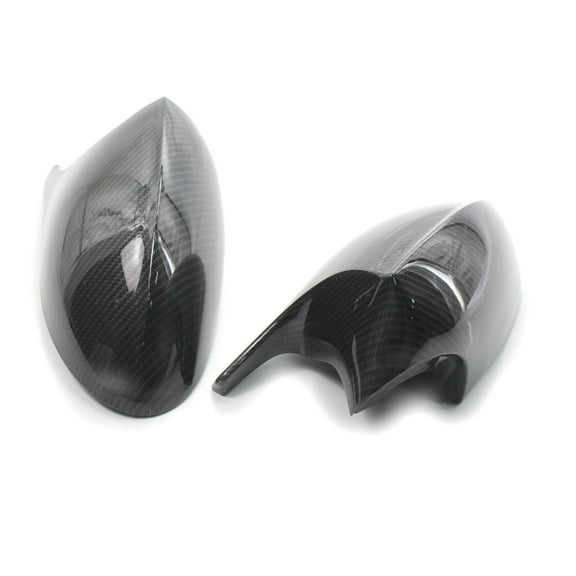 HIRINTOL 2PCS Side Mirror Cover Cap For BMW E81 E82 E87 E90 E91 E92 E93 PRE-LCI M3 Carbon Fiber