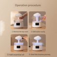 thumbnail image 3 of 300Ml Mushroom Rain Cloud Air Humidifier Water Sounds Colorful Night Lights Aromatherapy Essential Oil Diffuser, 3 of 5