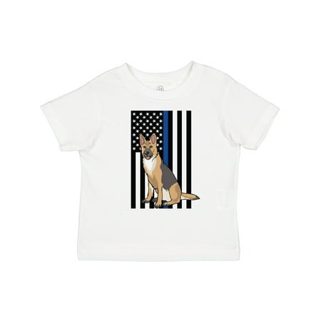 

Inktastic Law Enforcement Flag Dog K-9 Gift Toddler Boy or Toddler Girl T-Shirt