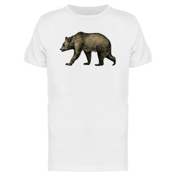 Vintage Wild Bear T-Shirt Men -Image by Shutterstock, Male x-Large