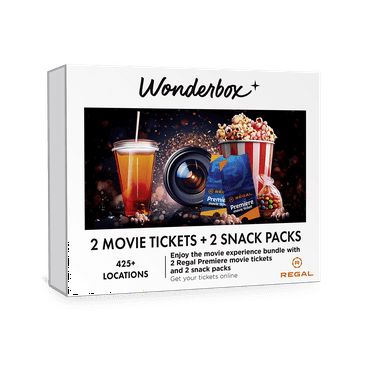 Wonderbox-REGAL Movie Bundle with 2 Tickets and 2 Snack Packs