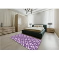 thumbnail image 4 of Ahgly Company Indoor Square Patterned Blossom Pink Area Rugs, 7' Square, 4 of 6