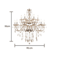 thumbnail image 2 of Lámpara candil de cristal ilios innova CANDELABRO 12+6 focos, 2 of 9