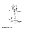 thumbnail image 3 of EeaseCA 4 Pcs Médiators de Guitare en Acier Inoxydable pour Pouce et Doigt (Argent), 3 of 8