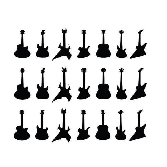 Music Guitars - Cake Side Designer Strip - Edible Cake/Cupcake Party Topper!!!