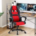 thumbnail image 1 of PC Gaming Chair Ergonomic Computer High-Back Racing with Lumbar Support Armrest Adjustable PU Leather Swivel Rolling Executive Office Desk for Home Adults, Red, 1 of 7