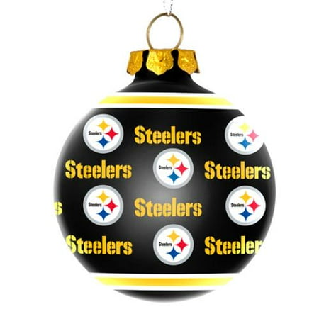 Pittsburgh Steelers Official Nfl Repeat Glass Ball Christmas