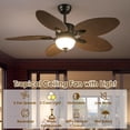 thumbnail image 2 of Ventilador de techo Wiviniya Tropical de 50 pulgadas con control remoto de luces, 2 of 9