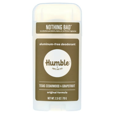 Humble Brands Original Formula Aluminum Free Deodorant Texas Cedarwood & Grapefruit, 2.5oz