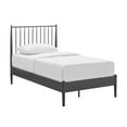 thumbnail image 5 of Adair Spindle Metal Twin Platform Bed in Charcoal, 5 of 10