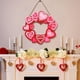 thumbnail image 1 of Corona de madera de San Valentín - Colgante de corazón rojo para decoración de pared en el salón y regalo romántico para el hogar, 1 of 6