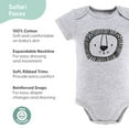 thumbnail image 3 of The Peanutshell Baby Boy or Baby Girl Short Sleeve Bodysuits, 5 Pack, Safari Animals, 3 of 5