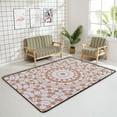 thumbnail image 4 of Coolnut Area Rug Brown Kaleidoscopic Effect Design Nursery Rug Floor Mat Kids Playing Mat 7' x 5' (80 x 58 in) for Living Room Bedroom, 4 of 6