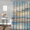 thumbnail image 2 of Shiartex Clouds Water Sky Printed Shower Curtain 100% Polyester Washable Bathroom Decoration with Hooks 36x72, 2 of 7