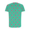 thumbnail image 4 of Summer Fashion Oversize Shirts for Womens 2025 Casual Short Sleeve Round Neck Print Ladies Blouse, 4 of 8