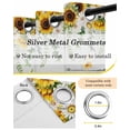 thumbnail image 6 of Spring Sunflowers Blackout Curtains 90 Inches Long, Country Bicycles Yellow Flowers Wooden Thermal Insulated Black Out Curtains, Darkening Window Curtain for Bedroom Living Room 52"x90" 2 Panels, 6 of 9