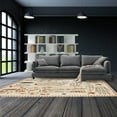 thumbnail image 2 of Beige Hand Tufted Rug 12x12, for Living room, Hallway, Woolen Carpet, Geometric Rugs., 2 of 9
