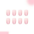 thumbnail image 2 of JROCHE Almond Press On Nail Artificial Nail Glues On Nail French Tips False Nail Gifts, 2 of 7