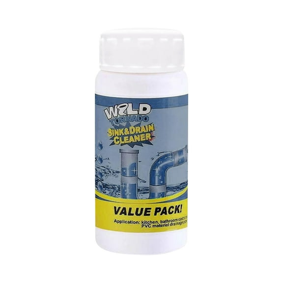 Wild Tornado Powerful Sink & Drain Cleaner Powder, Quick Foaming Super Cleaning Agent for Kitchen, Bathroom & Toilet Pipes