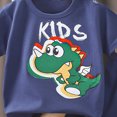 thumbnail image 4 of TOWED22 Infant Baby Boy Outfits 2pcs Short Sleeve T-Shirt Tee Pattern Casual Pocket Shorts Toddler Clothes(Dark Blue,18-24 M), 4 of 4