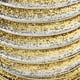 thumbnail image 4 of Cintas metálicas premium para manualidades de 45 m / 10 mm, cinta de tela con brillo metálico brillante para bodas, vacaciones, decoración del hogar, Macarena Glitter Velvet Ribbon, 4 of 7