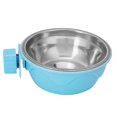 thumbnail image 1 of Gamelle suspendue en acier inoxydable pour chiens et chats (bleu), 1 of 4