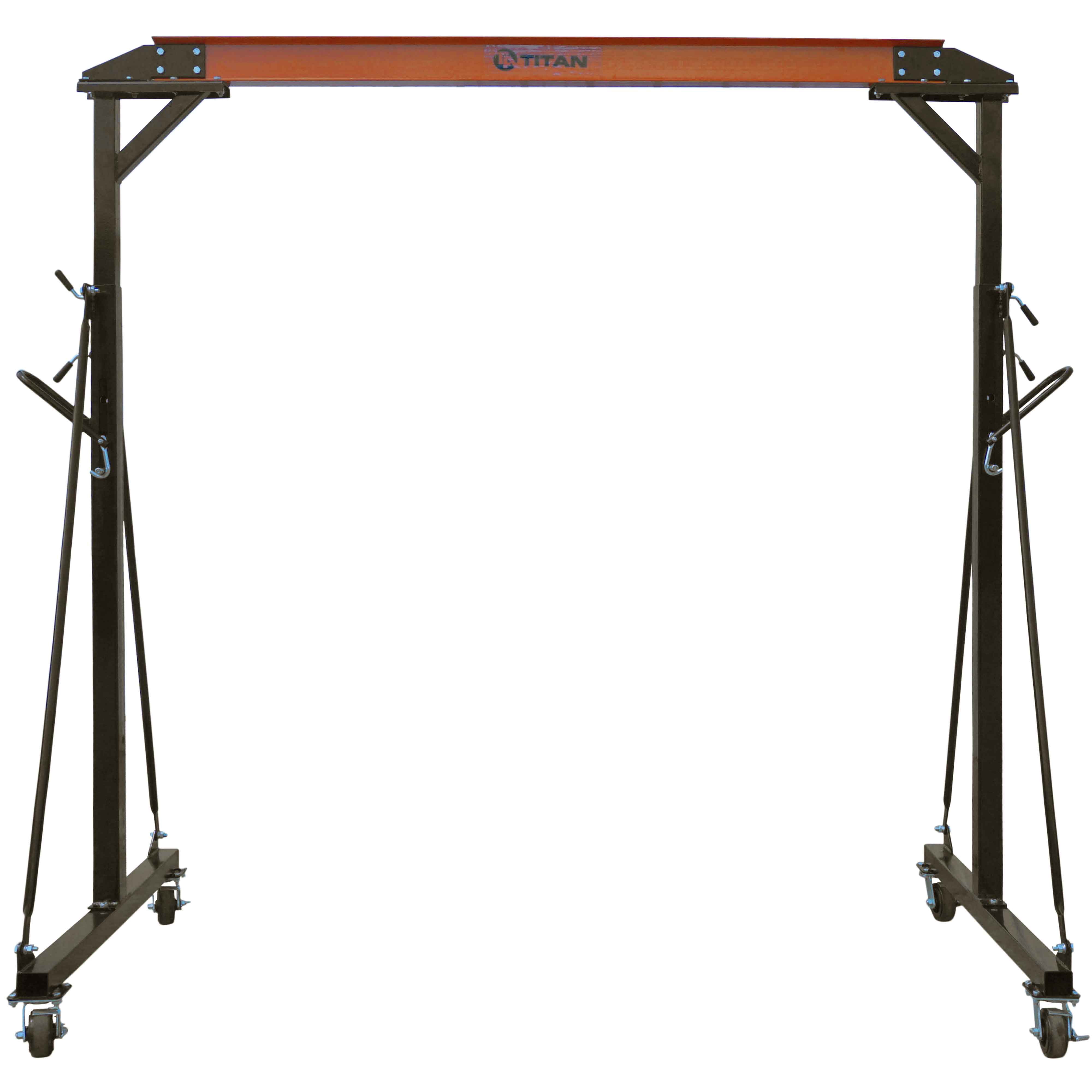 Titan Attachments Adjustable Gantry Crane 1 Ton 2000 lb Capacity Steel