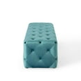 thumbnail image 2 of Modway Amour 60" Tufted Button Entryway Performance Velvet Bench in Sea Blue, 2 of 7