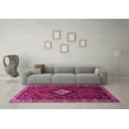 thumbnail image 3 of Ahgly Company Indoor Round Persian Pink Traditional Area Rugs, 5' Round, 3 of 4