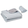 thumbnail image 2 of 79"x59" Light Grey Camping Blanket - Wearable Stadium Throw for Outdoor Activities & Travel, 2 of 11
