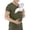 Army Green, variant on Mens Dad Shirts Soothe V Neck Short Sleeve Kangaroo Tshirts Comfort Plain Baby Carrier Tees 2026 Summer New New Dad Gifts T-Shirt with Pouch Gray XL