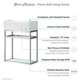 thumbnail image 7 of Pierre 19.5 Single, Metal Frame, Open Shelf, Bathroom Vanity, 7 of 7