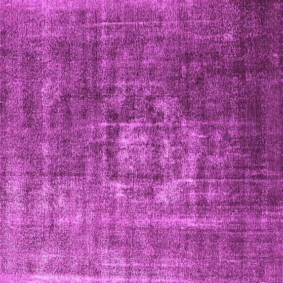 Ahgly Company Indoor Square Oriental Pink Industrial Area Rugs, 8' Square