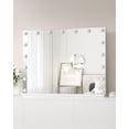 thumbnail image 4 of 19"Vanity Makeup Mirror with Led Lights 3 Color Modes Lighted Mirror 360°Rotation for Bedroom Tabletop Smart Touch Control White, 4 of 8