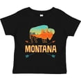 thumbnail image 3 of Inktastic Montana Gift Buffalo Silhouette Boys or Girls Toddler T-Shirt, 3 of 5