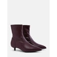 thumbnail image 2 of Scenario Women's Stretch Kitten Heel Faux Leather Booties, 2 of 7