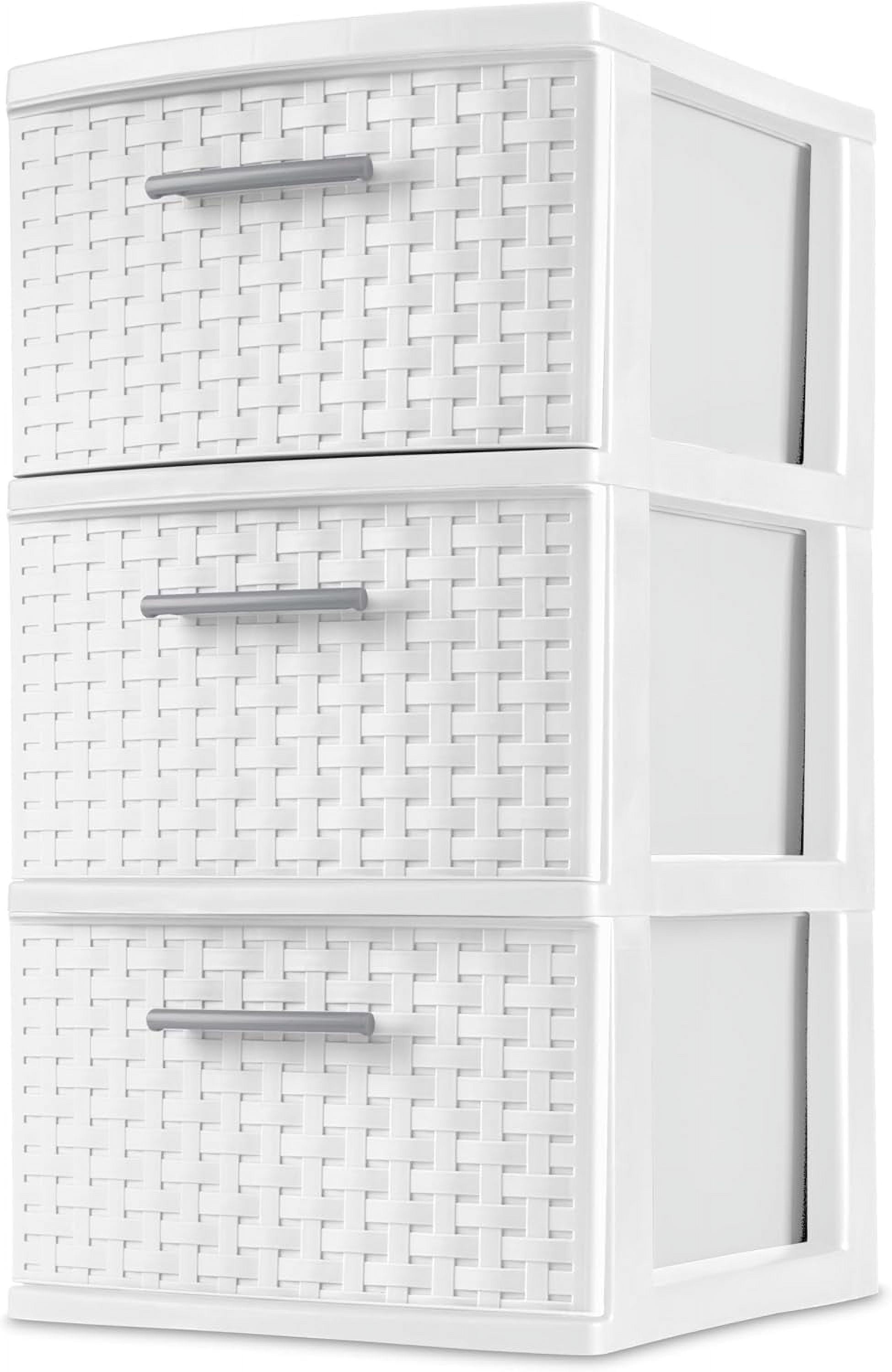 Sterilite 3 Weave Drawer Unit Cement - Walmart.com