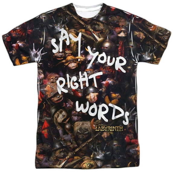 Labyrinth - Right Words - Short Sleeve Shirt - XXX-Large