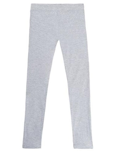 French Toast Girls' Solid-Leggings 10/12 Heather Grey 