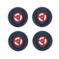thumbnail image 1 of Juego de 4 piezas de ruedas y neumáticos de coche RC Rojo perfecl, 1 of 8
