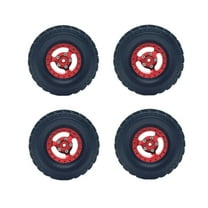 Colcolo 4 Pieces RC Car Tires Spare Part for MN82 B14 B16 B36 1/12 1/16 Scale RC Car Red