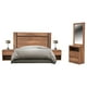 thumbnail image 2 of Recamara King Size Kessa Muebles Versalles Nogal 200 x 154 x 8 cm, 2 of 5