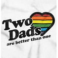 thumbnail image 2 of Two Dads Better Than One Gay Pride Men's Big & Tall Graphic Hoodie Brisco Brands 2X, 2 of 5