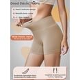 thumbnail image 3 of One Piece Women Mid Waist Mid-Thigh Lightweight Slimming Shaping Short Suitable for Base Layering, 3 of 5