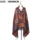 thumbnail image 2 of Poncho con flecos estilo bohemio informal para mujer, cárdigan holgado con estampado vintage para clima frío, manta navideña, bufanda, regalos, 2 of 5