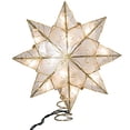 thumbnail image 2 of Adorno para árbol de Navidad estrella Capiz 8 puntas Kurt S. Adler dorado, 2 of 7