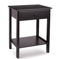 thumbnail image 7 of Homfa Night Stand with Drawer, End Wooden Bedside Table with Storage Shelf for Bedroom Living Room, Dark Brown, 7 of 7