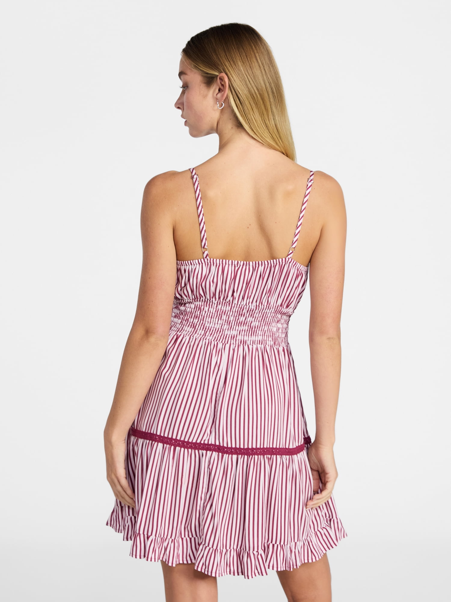 No Boundaries Ruffle Smocked Mini Dress, Women's XXS-XXL